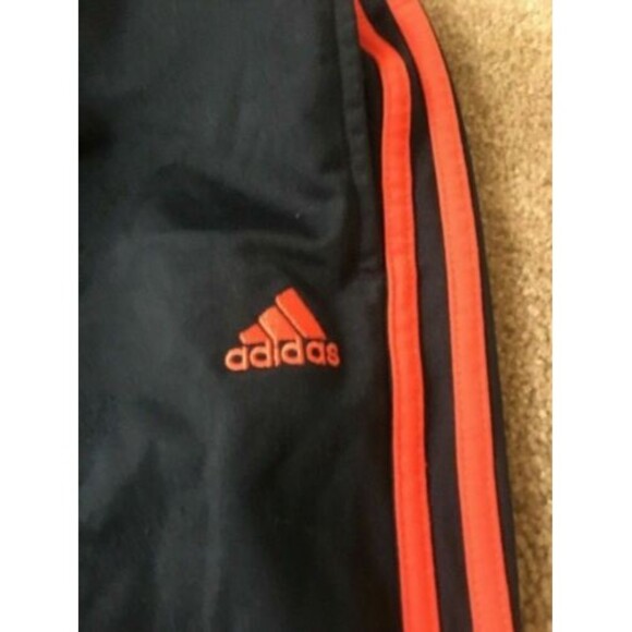 Adidas Boys Blue Orange Athletic Jogging Track Pants Size Large - Picture 4 of 7